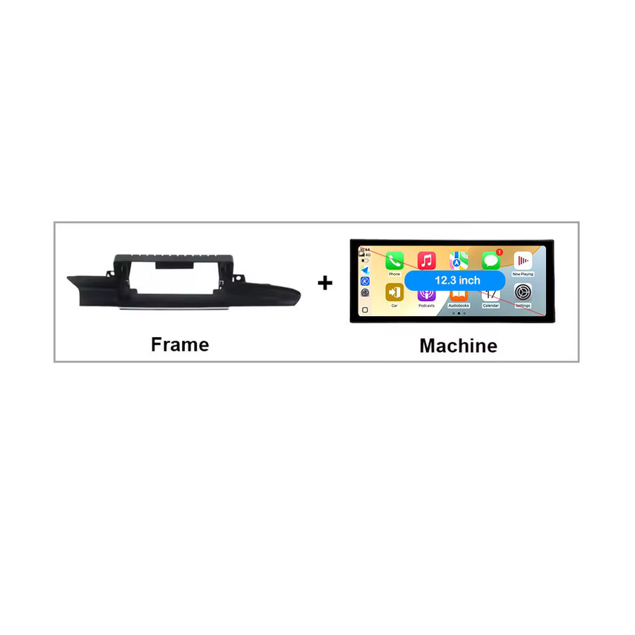 LIARO-NAVI Android Auto und Wireless CarPlay Autoradio mit 12,3 Zoll QLED-Bildschirm, GPS-Navigation und WLAN für Audi A6 C7 und A7 (2012 - 2018), Schwarz - Bild 5