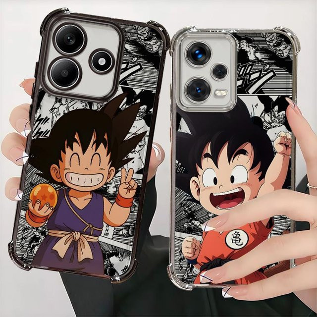 Xiaomi Handyhülle Dragon Ball Goku Design Soft Cover für Redmi Note 14 Pro Plus 13 12 11 10S 9S Multicolor - Bild 1