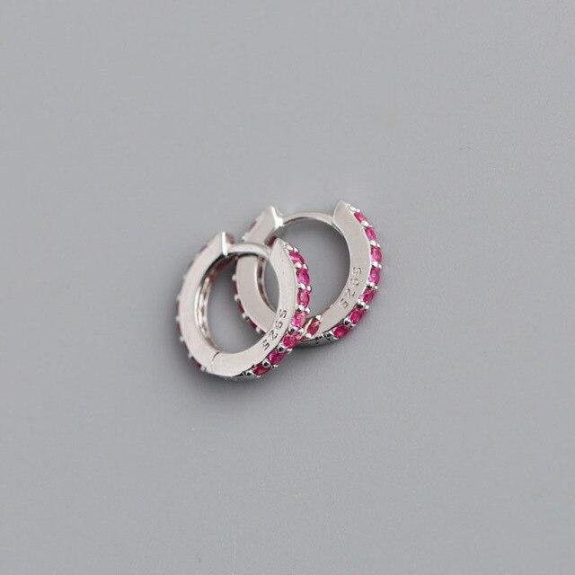 Ohrstecker 925 Silber, Zirkonia, Bunt, Damen - Bild 1