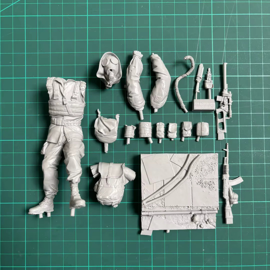 GK Doomsday Warrior Resin-Soldatenmodell, 1/16, mit Sockel, DIY-Bausatz - Bild 3