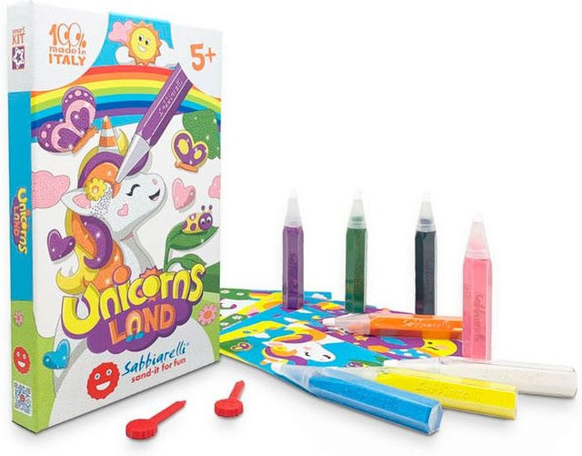 Sabbiarelli Sand-it for Fun Smart kit Unicorns Land Set ab 5 Jahren - Bild 1