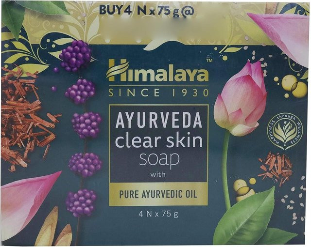Himalaya Ayurveda Clear Skin Seife, 4er Pack, 75g, Unisex - Bild 1