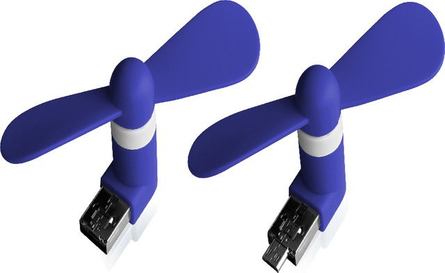 XLayer Mini USB Ventilator in Blau - Bild 1