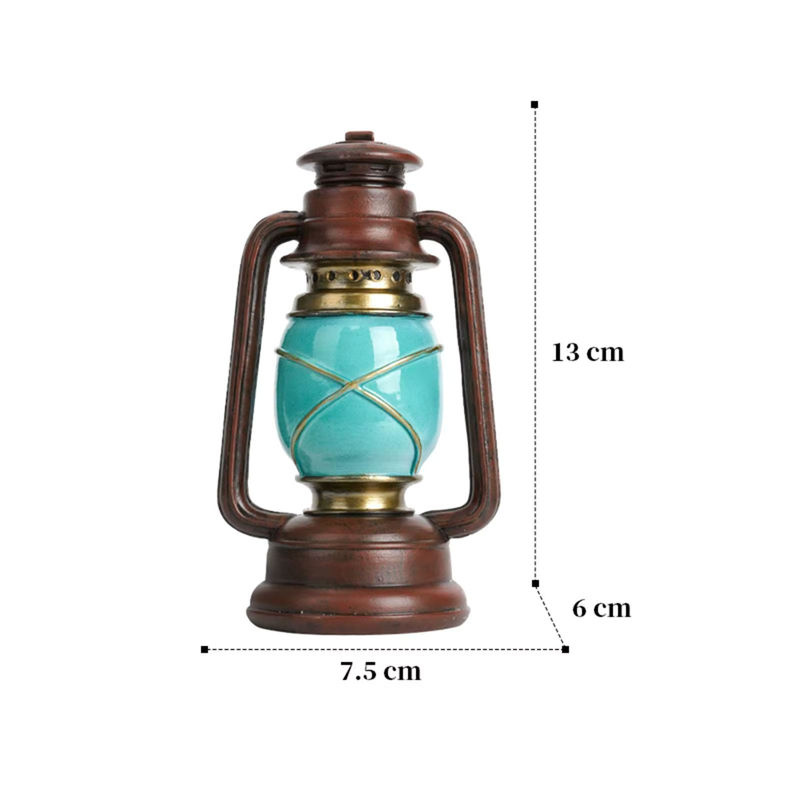 Kesoto Sammler Skulptur aus Kunstharz in Braun im Vintage-Stil als Deko-Figur für Schreibtisch und Regal, H x B x T: 11,5 x 11,5 x 9 cm - Bild 4
