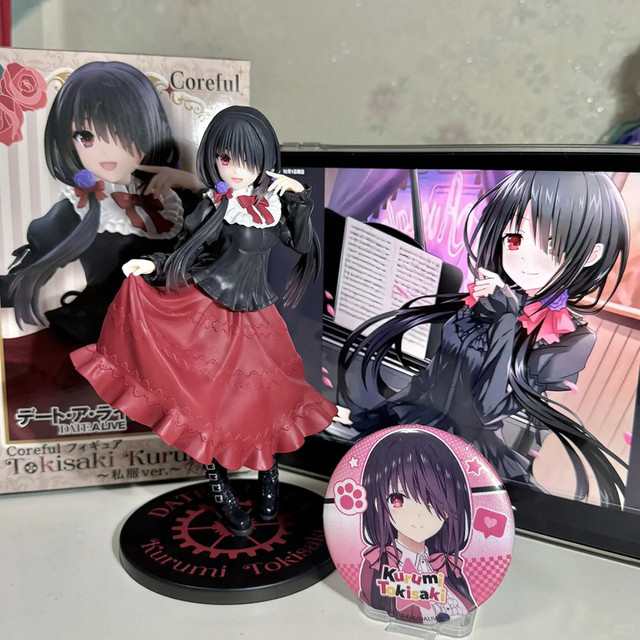 Bandai Date A Live Tokisaki Kurumi Anime Figur aus PVC in Schwarz, Höhe: 18 cm - Bild 1
