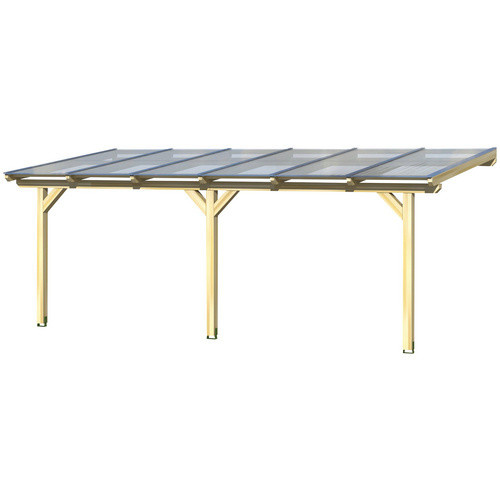 Skan Holz Terrassenüberdachung Andria in Beige mit Polycarbonat-Dach, B/T/H: 648 x 250 cm - Bild 3