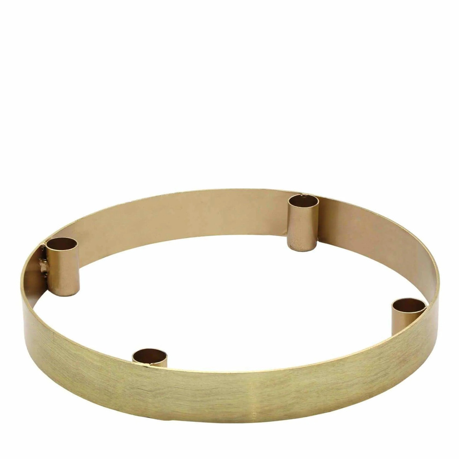 Lolaa Kerzenhalter Steg in Gold aus Metall, Höhe: 30 cm - Bild 1