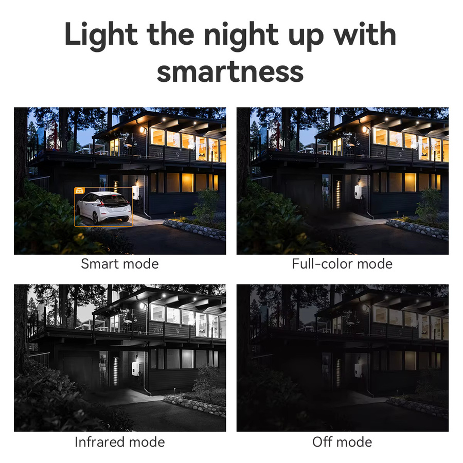 IMOU Cruiser 2C Outdoor WiFi Überwachungskamera mit 5MP 3K Auflösung, 360 Grad Sicht, AI Mensch- und Fahrzeugerkennung, Nachtsicht und Zwei-Wege-Audio in Weiß - Bild 2