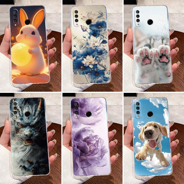 Transparente TPU-Schutzhülle für Huawei P30 lite und nova 4e (Modelle MAR-LX1A, MAR-LX2, MAR-LX2J) mit Drachen-Design - Bild 1