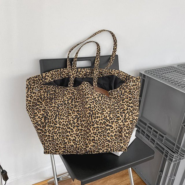 Yogodlns Umhängetasche Leinwand, Leopard, Damen - Bild 1