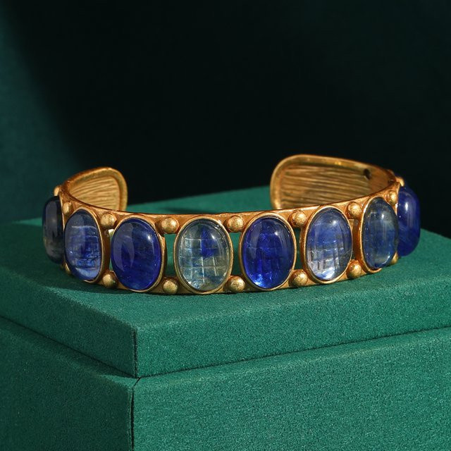 STALAIT Armband, Naturstein Blaues Katzenauge, Damen - Bild 1