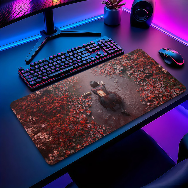 Horror Hill S-Silent Game Mouse Pad in Multicolour, rutschfestes und verdicktes Gaming-Mauspad mit festem Rand für Büro und Gaming - Bild 1