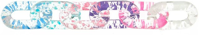 Rico Design Kettenglieder, Farbspritzer, Pastell Mix - Bild 1