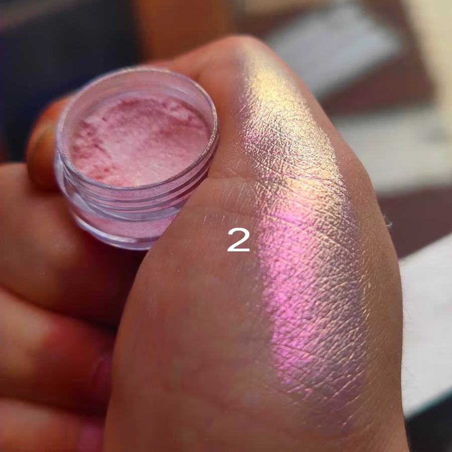 HotPress Pink Pearl Nail Chrome Pulver, Glänzend, Rosa - Bild 2