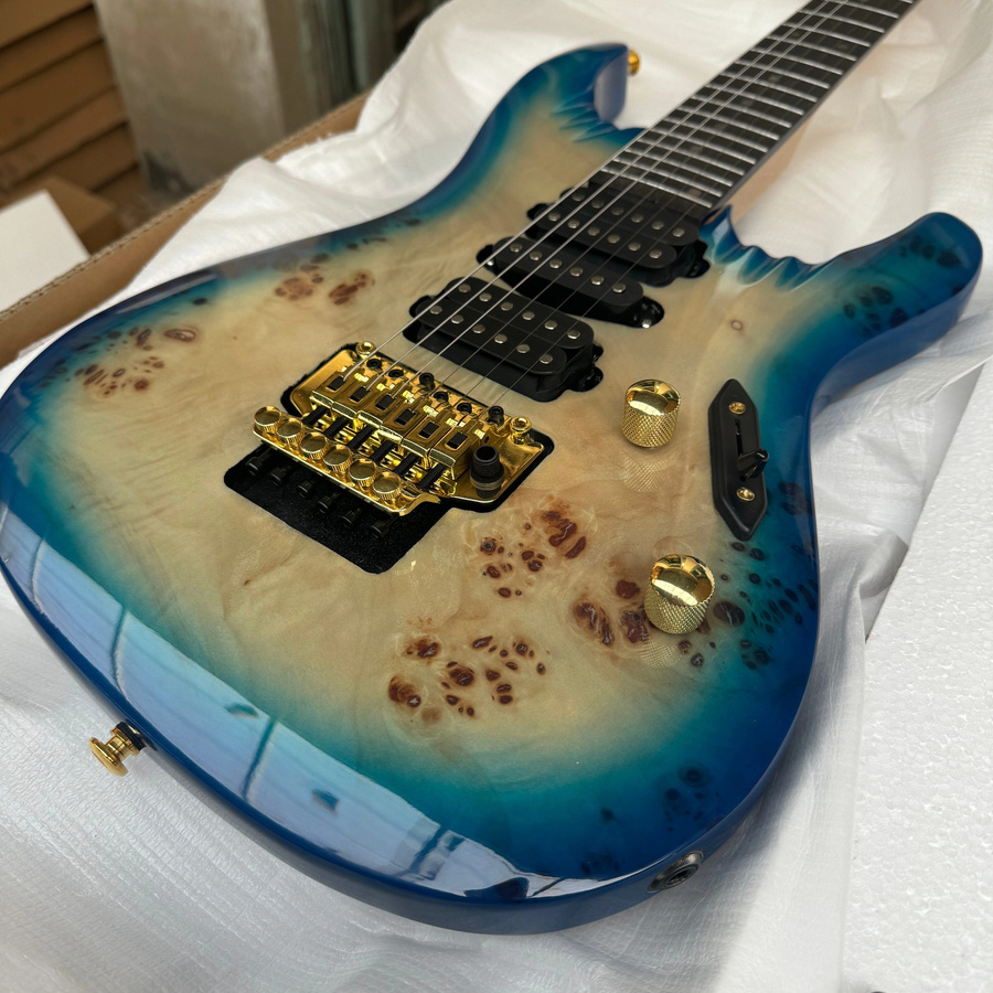 PRS Handgefertigte E-Gitarre High Beauty Blues in Blau mit fester Brücke für Rock, Jazz und Pop - Bild 2