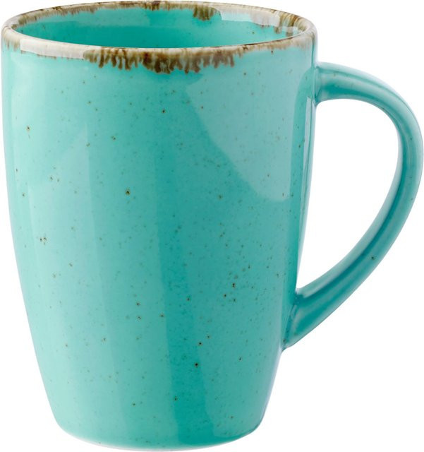 VEGA Kaffeebecher Sidina aus Porzellan, türkis, 6er Pack, 260 ml, Durchmesser: 7,5 cm, Höhe: 10 cm - Bild 1