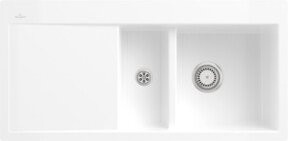 Villeroy & Boch Subway 60 Flat Küchenspüle aus Keramik, flächenbündig, weiß - Bild 1