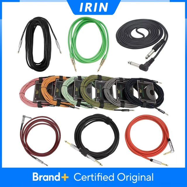 IRIN Gitarrenkabel Audiokabel mit Geräuschunterdrückung für Verstärker, Länge: 3 m, 6 m oder 10 m - Bild 1