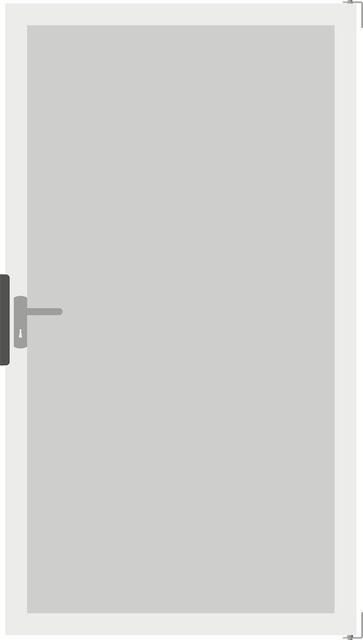 GroJa Ambiente DIN Duschwand links mit Alu-Rahmen aus satiniertem Einscheibensicherheitsglas, Farbe: Grau, B/H: 100 x 180 cm, Tiefe: 0,8 cm - Bild 1