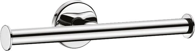 Delabie WC-Papierhalter für 2 Rollen aus Edelstahl, silber, hochglanzpoliert, Wandmontage, B: 26,0 cm, T: 6,0 cm, H: 8,0 cm - Bild 1