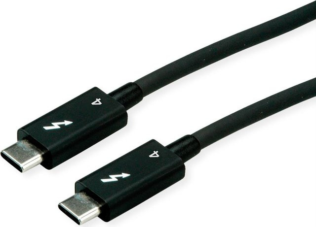 ROLINE USB C Kabel USB 3.2 Gen 1 Schwarz 0,5 m - Bild 1