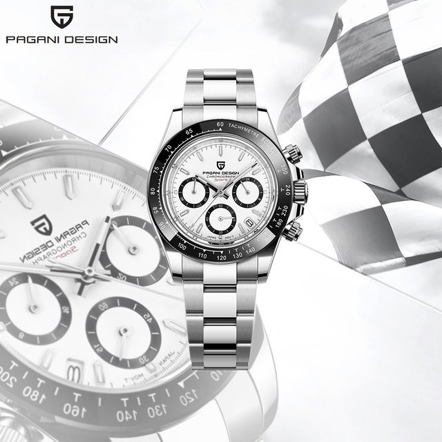 PAGANI DESIGN Chronograph, Quarz, Edelstahl, Saphirglas, Herren - Bild 1