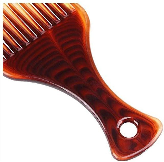 TOMTOP JMS Afro Haarkamm, Antistatisch, Schwarz, für lockiges Haar - Bild 1