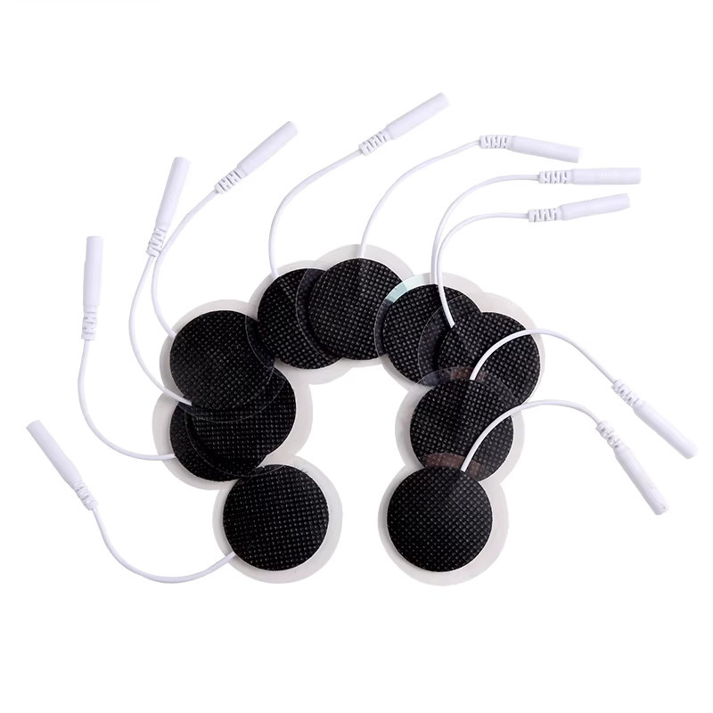 Yinhang Runde Vlies-Elektrodenpads in Schwarz für TENS-Akupunktur-Massagegeräte, 32 mm Durchmesser - Bild 2