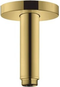 Hansgrohe Deckenanschluss mit runder Rosette in Poliert Gold Optik, 1/2 Zoll - Bild 1