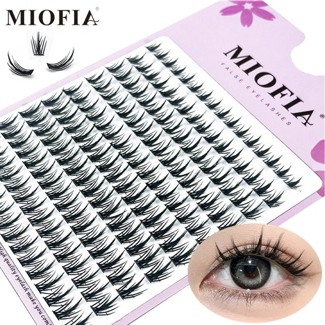 MIOFIA Einzelwimpern MS-MIX, 160 Bündel, Natürlich - Bild 1