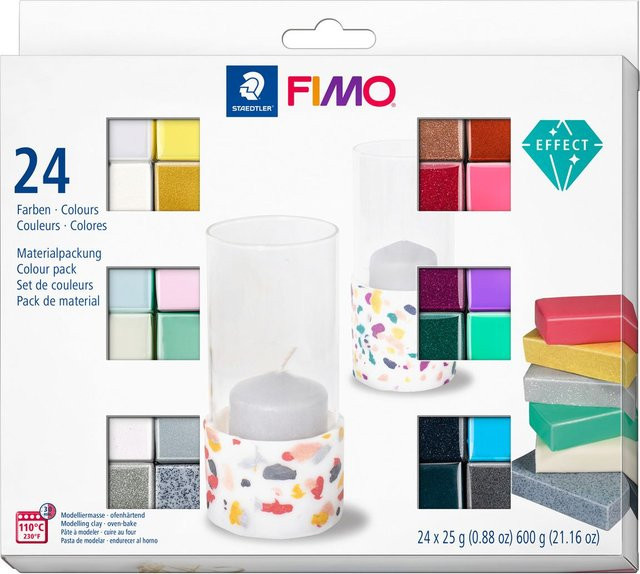 FIMO Modelliermasse Effect 24-teiliges Set Bunt - Bild 1