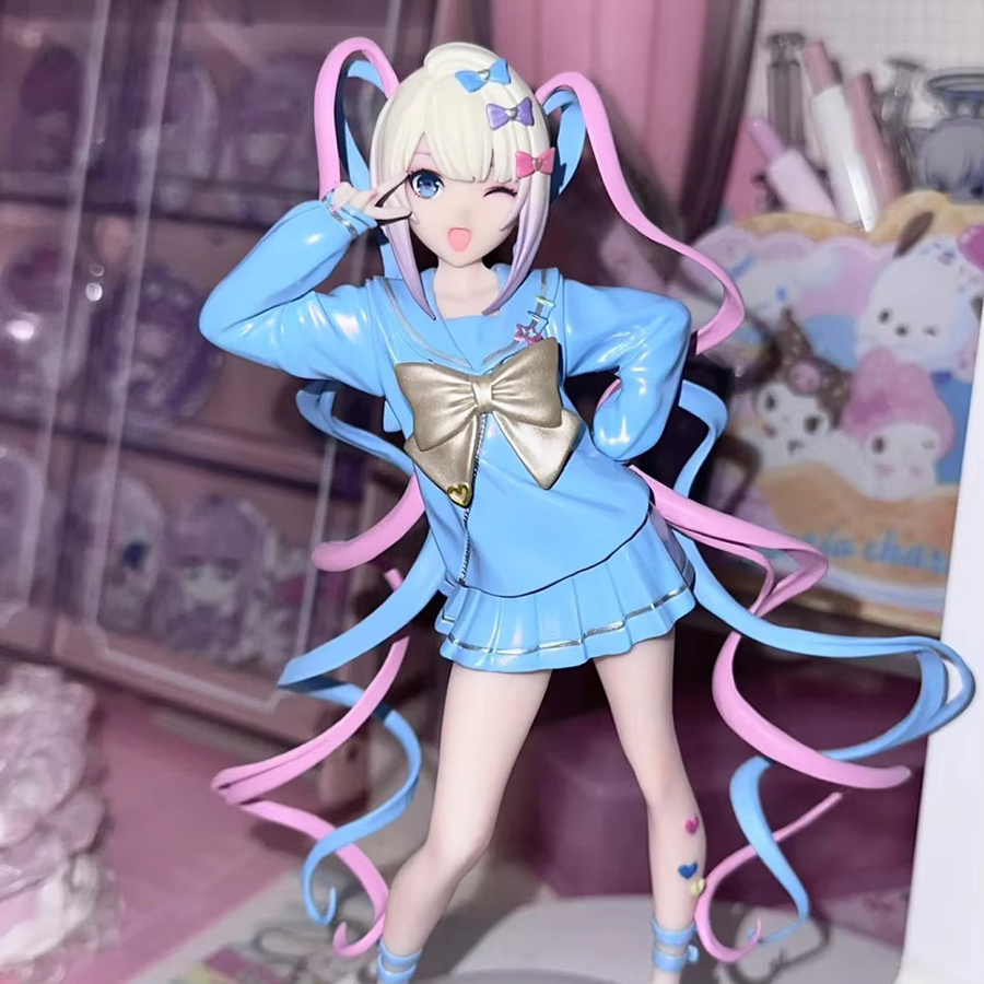 Bandai Needy Girl Overdose Anime-Figur, Actionfigur, 18cm, mit Katze - Bild 5