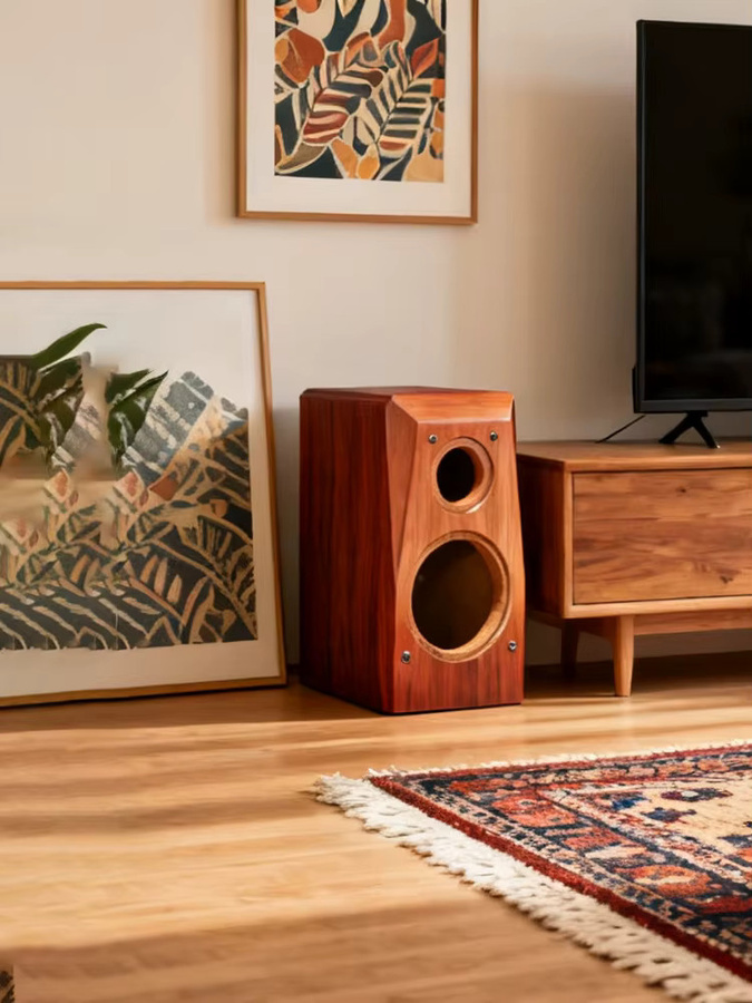 Branwish Lautsprecher Gehäuse aus Holz in Braun, 6,5 Zoll HiFi Lautsprecher Box mit 7,5 cm Innendurchmesser und 25 mm sowie 18 mm Materialstärke - Bild 6
