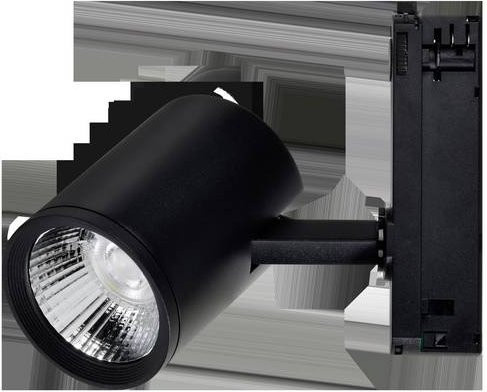 Megaman MM78864 LED-Schienenstrahler Schwarz mit Adapter für 3-Phasen-Stromschienen - Bild 1