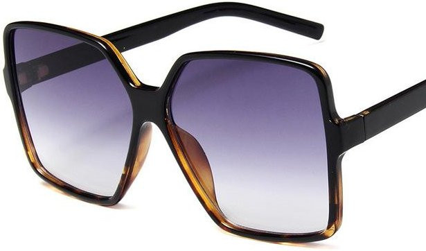 Yiran bag Sonnenbrille Damen, Übergroße, Square, Kunststoff, Gray - Bild 1