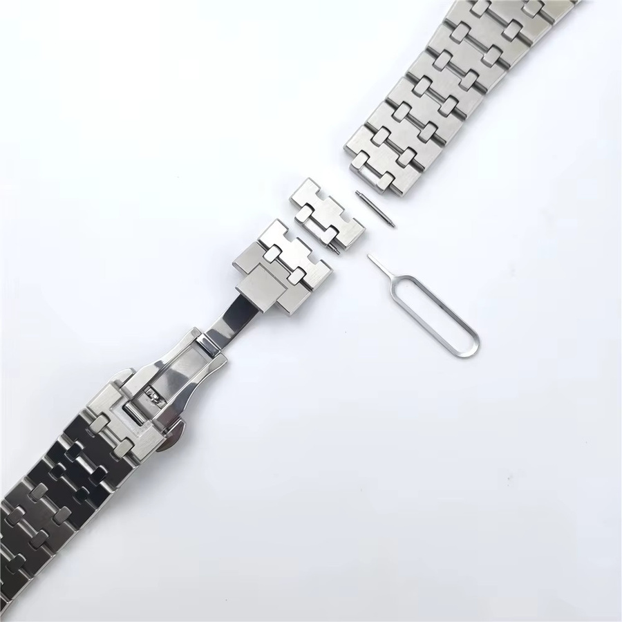 Uhrenarmband Edelstahl, Silber, 22 mm, Unisex - Bild 3