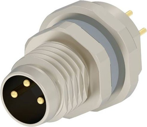 TE Connectivity T4040014031-000 Rundsteckverbinder in Weiß - Bild 1