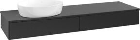 V&B Waschtischunterschrank Antao ohne Frontstruktur in Blau Lack, B/T: 160 x 50 cm - Bild 1
