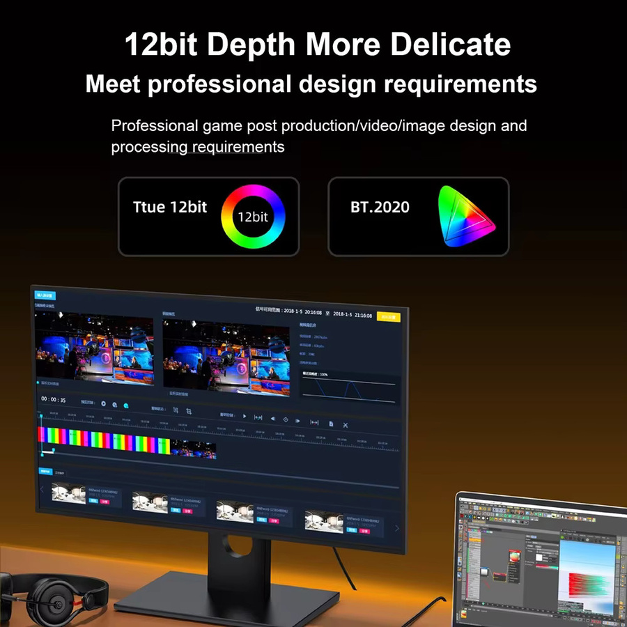 TelDaykemei DisplayPort 2.1 Kabel 16K 80Gbps mit 12Bit HDR und VRR in Schwarz - Bild 2