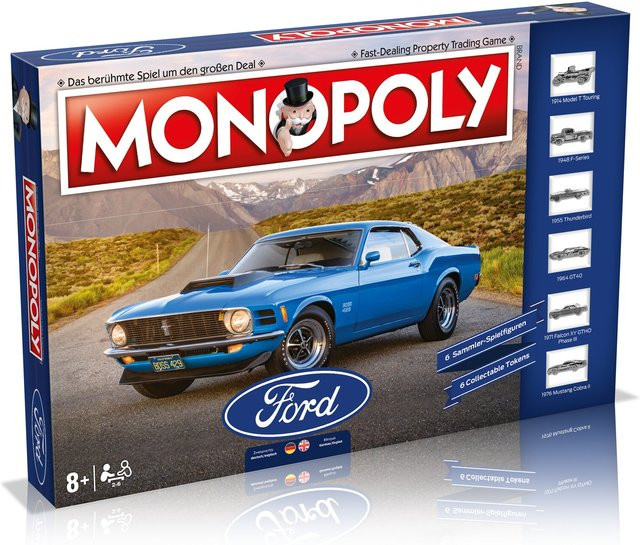 Winning Moves Monopoly Ford Edition Deutsch/Englisch ab 8 Jahren - Bild 1