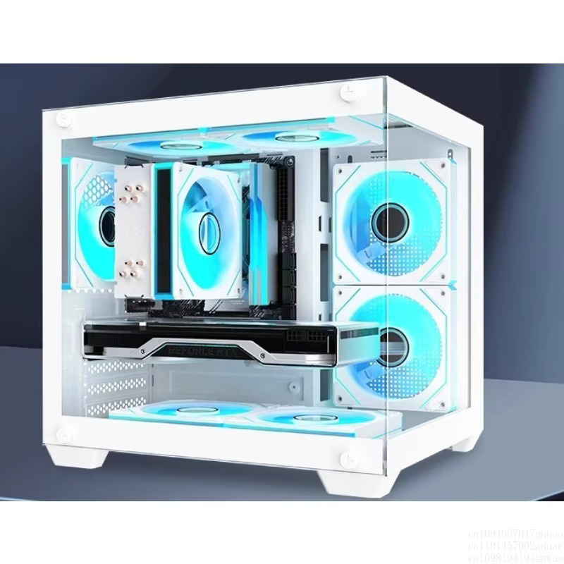 AOC CG381W Computer-Desktop-Gehäuse MATX ITX in Weiß mit Netzteil - Bild 2