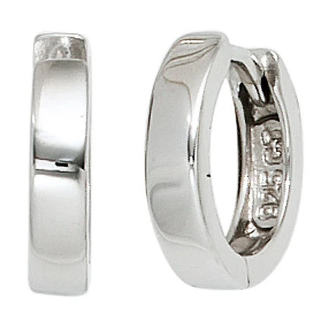 Colfem Creolen rund, 925 Sterling Silber, Unisex - Bild 1