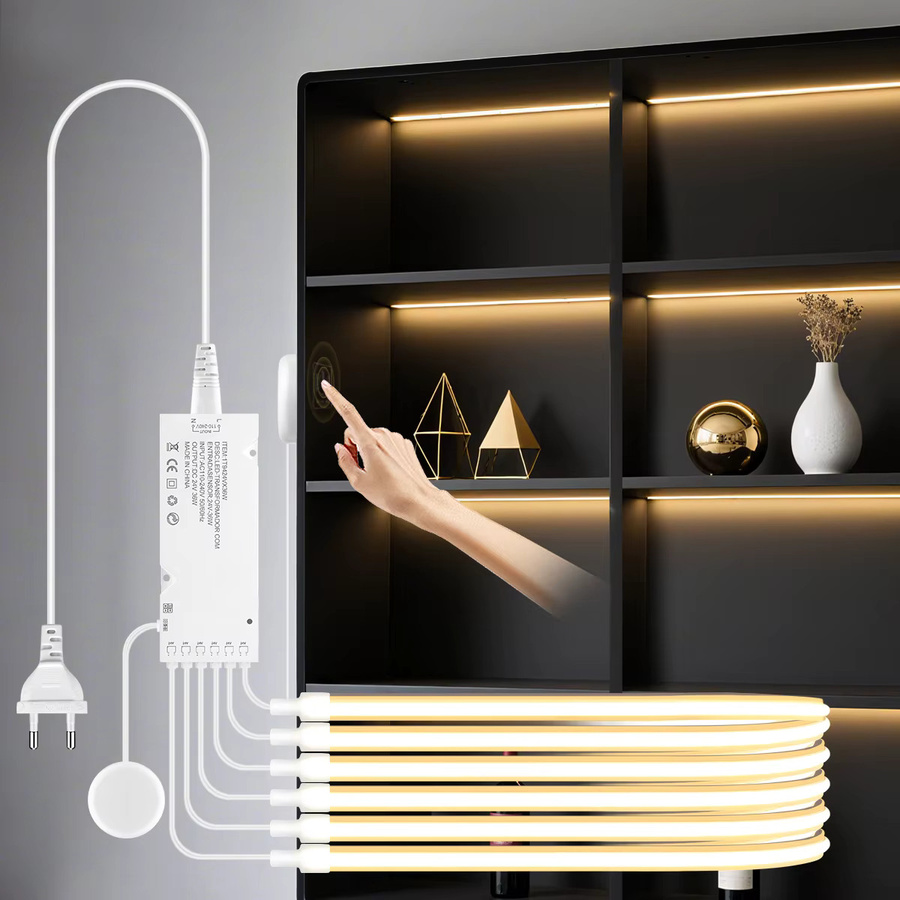 CHNAITEKE COB LED-Neonstreifen in Weiß, selbstklebendes und berührungsloses dimmbares LED-Bandlicht für Möbel und Dekoration - Bild 6