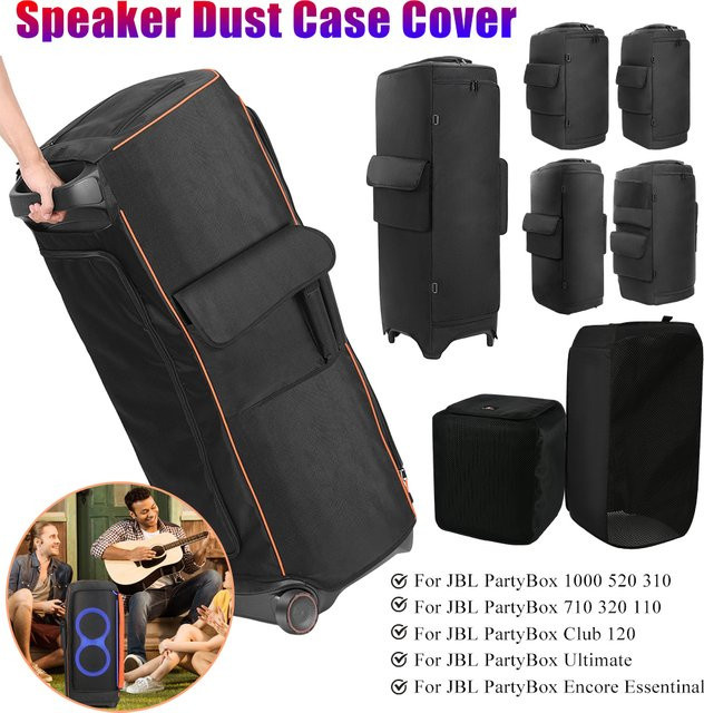 Alloet Anti-Slip Staubschutz Abdeckung für JBL PartyBox 1000, 710, 520, 310, 320, 110, Club 120, Encore Essential und Ultimate in Schwarz - Bild 1