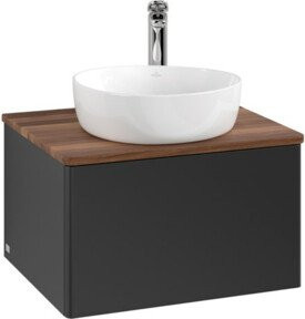 V&B Waschtischunterschrank Antao ohne Frontstruktur, Blau, B/T/H: 60 x 36 x 50 cm - Bild 1