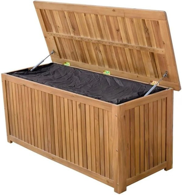 Sedex Kissentruhe Stow aus Akazienholz in Braun, B/T/H: 133 x 55 x 58 cm - Bild 1