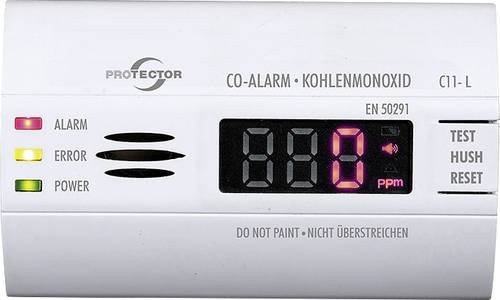 Protector C11-L Kohlenmonoxid-Melder in Weiß, batteriebetrieben - Bild 1