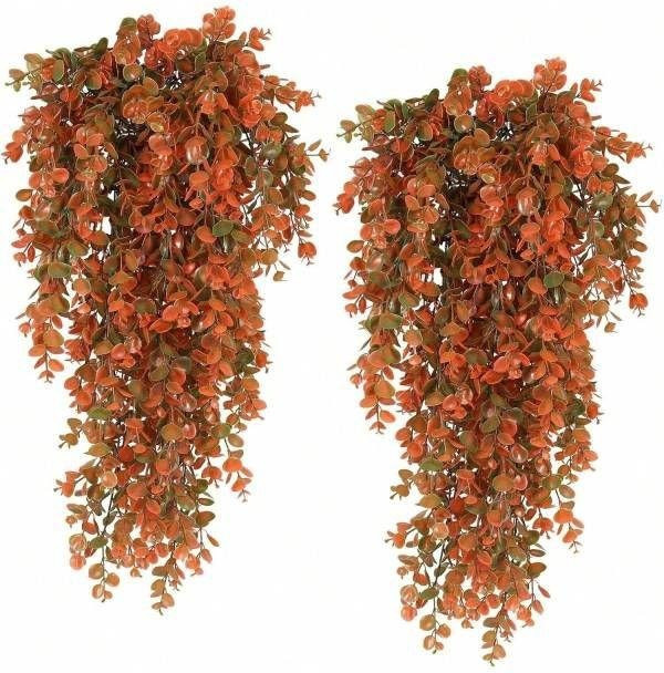 Yiran bag Künstliche Hängepflanzen Eukalyptus Ranke Grün UV-beständig aus Kunststoff für Dekoration - Bild 1