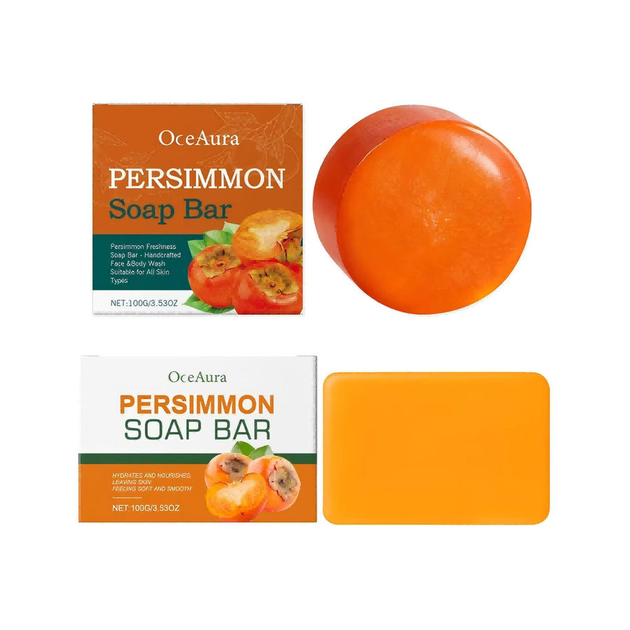 OceAura Kaki-Seife Waschseifenstück, 100 g - Bild 2
