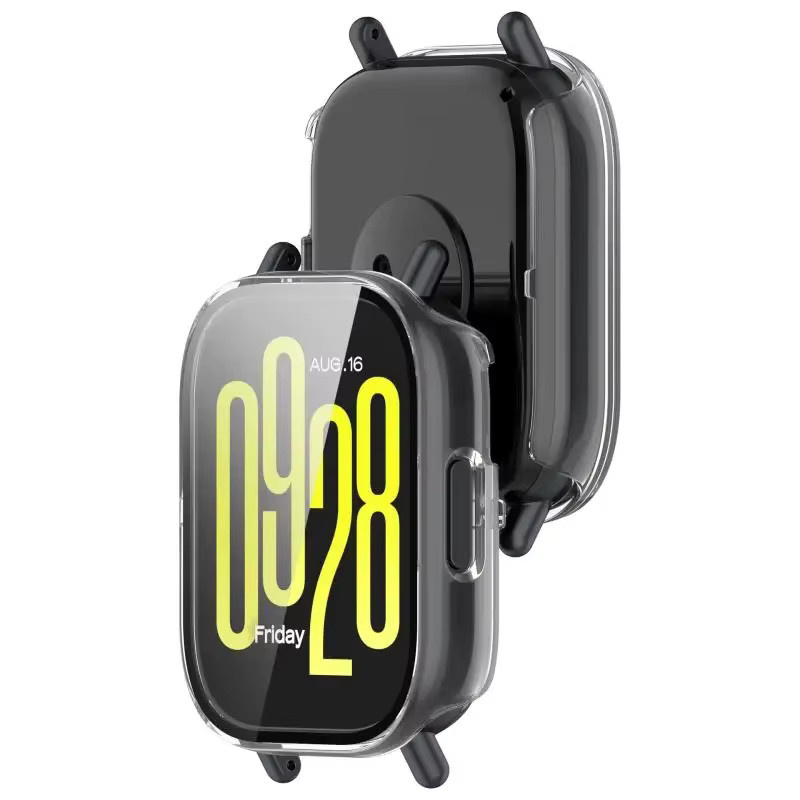 Xiaomi Schutzhülle für Redmi Watch 5 Active & Lite, PC, Schwarz, transparent - Bild 3